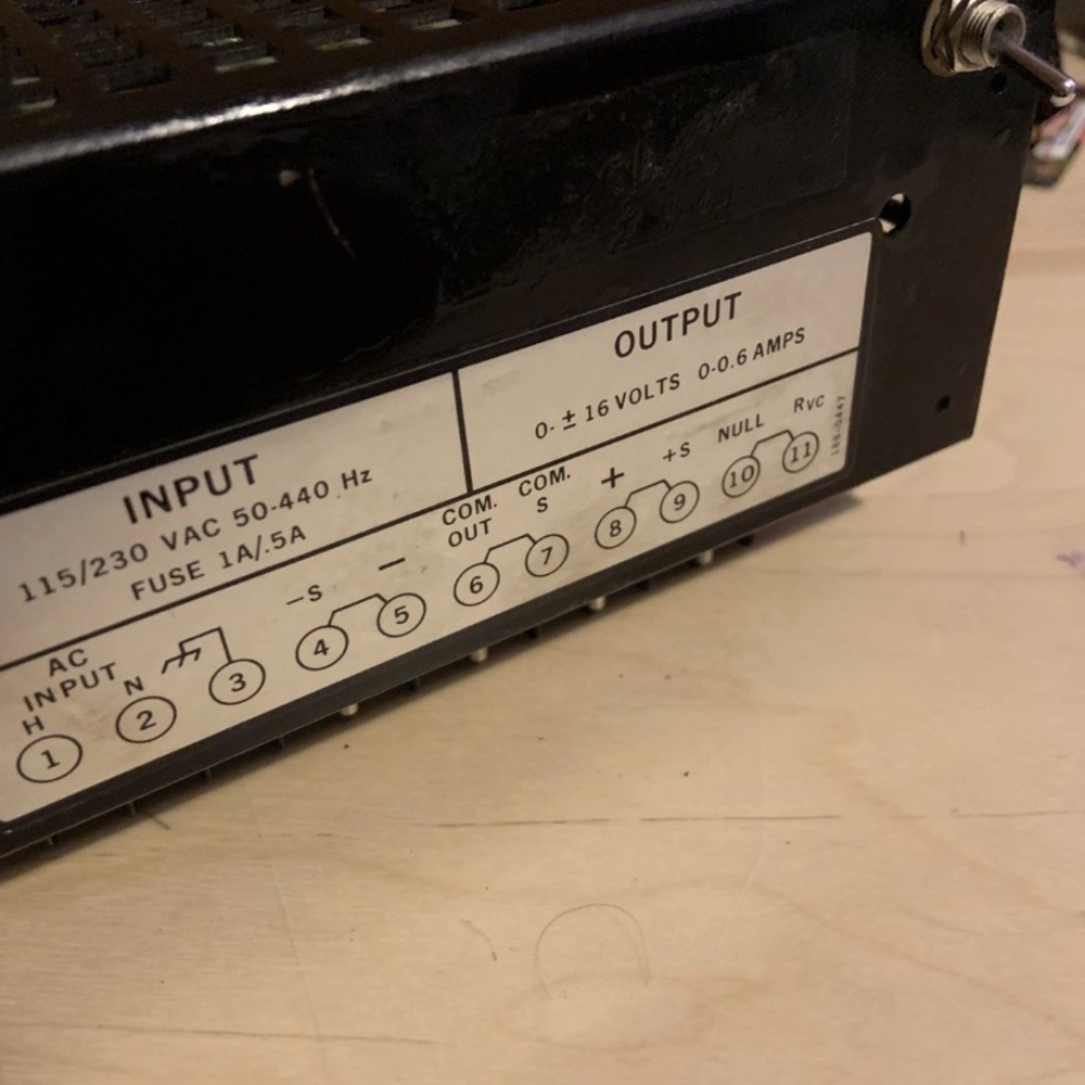 Vintage Kepco Power Supply Model # DTM2X16-0.6, Serial # P101954 Antique - Picture 4 of 5